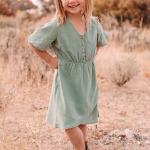 One loved babe Jade Green Dress nwt